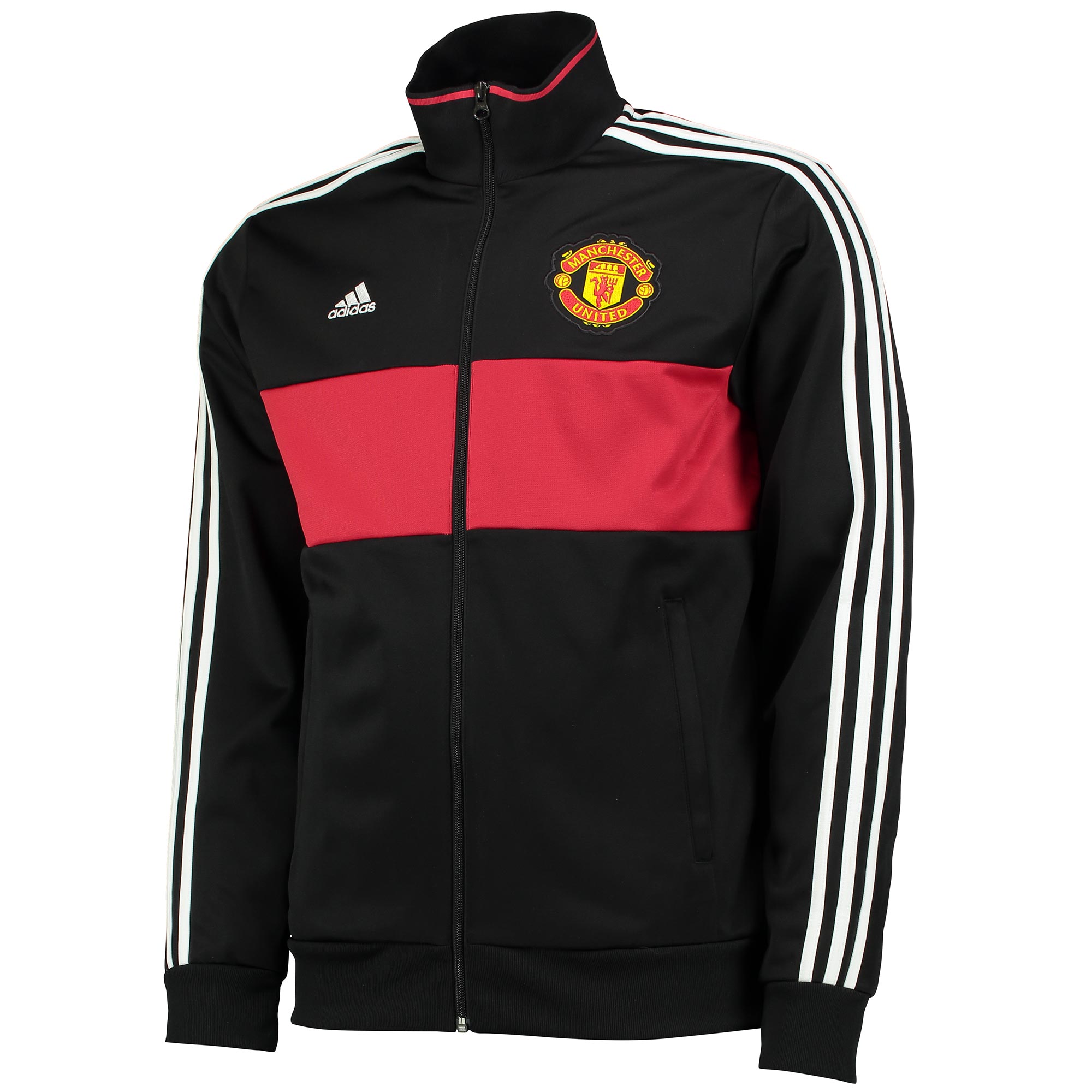 Sale > man utd black tracksuit top > in stock