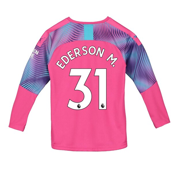 Manchester City Away Goalkeeper Shirt 2019 20 Kids With Ederson M 31 Printing Mcfc